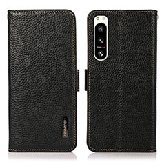 Coque Portefeuille Livre Cuir Etui Clapet B03H pour Sony Xperia 5 IV Noir