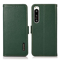 Coque Portefeuille Livre Cuir Etui Clapet B03H pour Sony Xperia 5 IV Vert