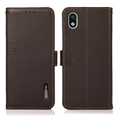 Coque Portefeuille Livre Cuir Etui Clapet B03H pour Sony Xperia Ace III SO-53C Marron