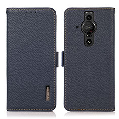 Coque Portefeuille Livre Cuir Etui Clapet B03H pour Sony Xperia PRO-I Bleu