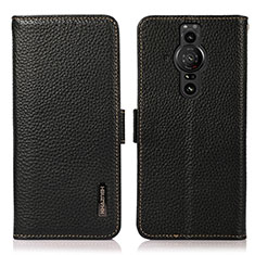 Coque Portefeuille Livre Cuir Etui Clapet B03H pour Sony Xperia PRO-I Noir