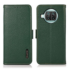 Coque Portefeuille Livre Cuir Etui Clapet B03H pour Xiaomi Mi 10i 5G Vert