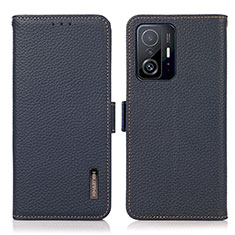 Coque Portefeuille Livre Cuir Etui Clapet B03H pour Xiaomi Mi 11T 5G Bleu