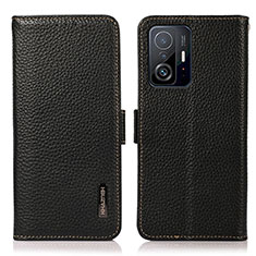 Coque Portefeuille Livre Cuir Etui Clapet B03H pour Xiaomi Mi 11T Pro 5G Noir