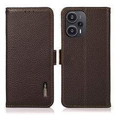 Coque Portefeuille Livre Cuir Etui Clapet B03H pour Xiaomi Poco F5 5G Marron