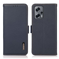 Coque Portefeuille Livre Cuir Etui Clapet B03H pour Xiaomi Poco X4 GT 5G Bleu