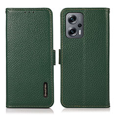 Coque Portefeuille Livre Cuir Etui Clapet B03H pour Xiaomi Poco X4 GT 5G Vert