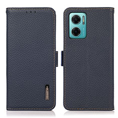 Coque Portefeuille Livre Cuir Etui Clapet B03H pour Xiaomi Redmi 10 Prime Plus 5G Bleu