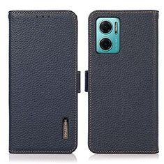 Coque Portefeuille Livre Cuir Etui Clapet B03H pour Xiaomi Redmi 11 Prime 5G Bleu