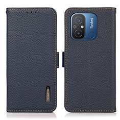 Coque Portefeuille Livre Cuir Etui Clapet B03H pour Xiaomi Redmi 11A 4G Bleu