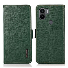 Coque Portefeuille Livre Cuir Etui Clapet B03H pour Xiaomi Redmi A1 Plus Vert