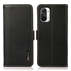 Coque Portefeuille Livre Cuir Etui Clapet B03H pour Xiaomi Redmi K40 5G Noir