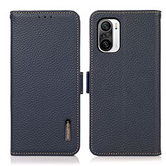 Coque Portefeuille Livre Cuir Etui Clapet B03H pour Xiaomi Redmi K40 Pro+ Plus 5G Bleu