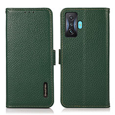 Coque Portefeuille Livre Cuir Etui Clapet B03H pour Xiaomi Redmi K50 Gaming 5G Vert