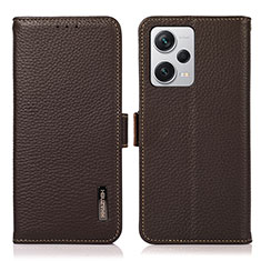 Coque Portefeuille Livre Cuir Etui Clapet B03H pour Xiaomi Redmi Note 12 Explorer Marron
