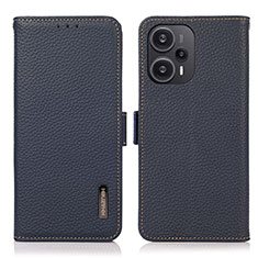 Coque Portefeuille Livre Cuir Etui Clapet B03H pour Xiaomi Redmi Note 12 Turbo 5G Bleu