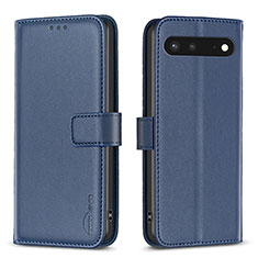 Coque Portefeuille Livre Cuir Etui Clapet B04F pour Google Pixel 7 5G Bleu