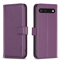 Coque Portefeuille Livre Cuir Etui Clapet B04F pour Google Pixel 7 5G Violet