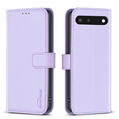 Coque Portefeuille Livre Cuir Etui Clapet B04F pour Google Pixel 7 5G Violet Clair