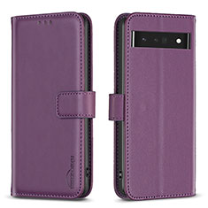 Coque Portefeuille Livre Cuir Etui Clapet B04F pour Google Pixel 7 Pro 5G Violet