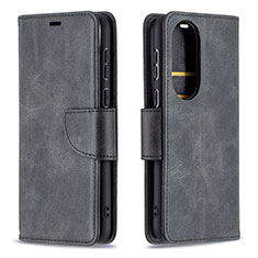 Coque Portefeuille Livre Cuir Etui Clapet B04F pour Huawei P50e Noir