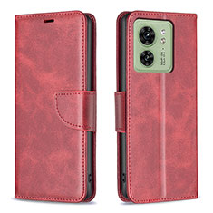 Coque Portefeuille Livre Cuir Etui Clapet B04F pour Motorola Moto Edge (2023) 5G Rouge