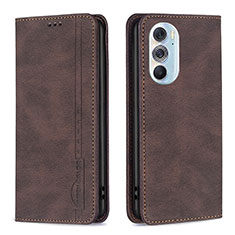 Coque Portefeuille Livre Cuir Etui Clapet B04F pour Motorola Moto Edge X30 5G Marron