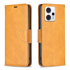 Coque Portefeuille Livre Cuir Etui Clapet B04F pour Motorola Moto G13 Brun Clair