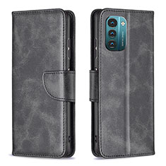 Coque Portefeuille Livre Cuir Etui Clapet B04F pour Nokia G21 Noir