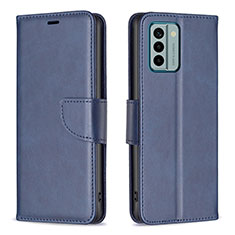 Coque Portefeuille Livre Cuir Etui Clapet B04F pour Nokia G22 Bleu