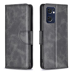 Coque Portefeuille Livre Cuir Etui Clapet B04F pour OnePlus Nord CE 2 5G Noir