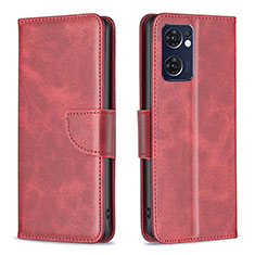 Coque Portefeuille Livre Cuir Etui Clapet B04F pour OnePlus Nord CE 2 5G Rouge