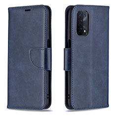 Coque Portefeuille Livre Cuir Etui Clapet B04F pour OnePlus Nord N200 5G Bleu