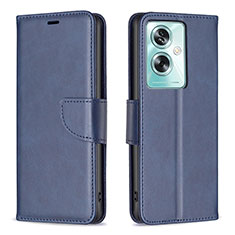 Coque Portefeuille Livre Cuir Etui Clapet B04F pour Oppo A2 5G Bleu