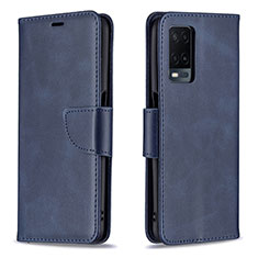 Coque Portefeuille Livre Cuir Etui Clapet B04F pour Oppo A54 4G Bleu