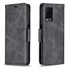 Coque Portefeuille Livre Cuir Etui Clapet B04F pour Oppo A54 4G Noir