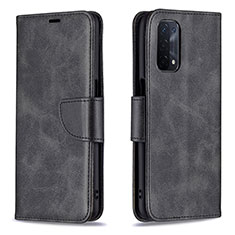 Coque Portefeuille Livre Cuir Etui Clapet B04F pour Oppo A54 5G Noir