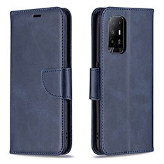 Coque Portefeuille Livre Cuir Etui Clapet B04F pour Oppo A94 5G Bleu