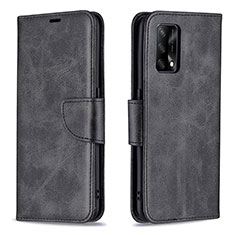 Coque Portefeuille Livre Cuir Etui Clapet B04F pour Oppo A95 4G Noir