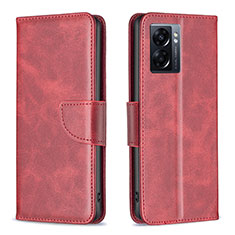 Coque Portefeuille Livre Cuir Etui Clapet B04F pour Realme Narzo 50 5G Rouge