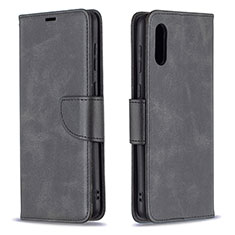 Coque Portefeuille Livre Cuir Etui Clapet B04F pour Samsung Galaxy A02 Noir