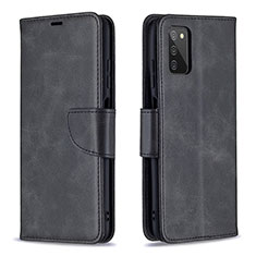 Coque Portefeuille Livre Cuir Etui Clapet B04F pour Samsung Galaxy A03s Noir