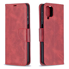 Coque Portefeuille Livre Cuir Etui Clapet B04F pour Samsung Galaxy A12 5G Rouge