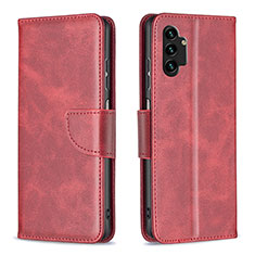 Coque Portefeuille Livre Cuir Etui Clapet B04F pour Samsung Galaxy A13 4G Rouge