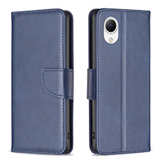 Coque Portefeuille Livre Cuir Etui Clapet B04F pour Samsung Galaxy A23s Bleu