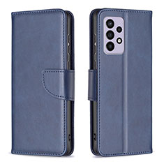 Coque Portefeuille Livre Cuir Etui Clapet B04F pour Samsung Galaxy A33 5G Bleu