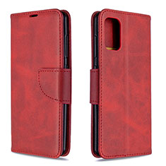 Coque Portefeuille Livre Cuir Etui Clapet B04F pour Samsung Galaxy A41 Rouge