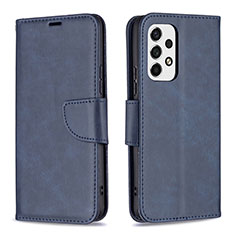 Coque Portefeuille Livre Cuir Etui Clapet B04F pour Samsung Galaxy A53 5G Bleu