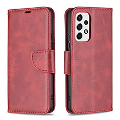 Coque Portefeuille Livre Cuir Etui Clapet B04F pour Samsung Galaxy A53 5G Rouge