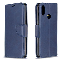 Coque Portefeuille Livre Cuir Etui Clapet B04F pour Samsung Galaxy M01s Bleu